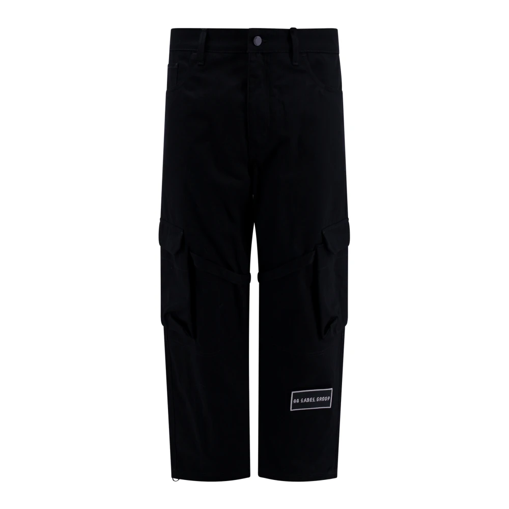 44 Label Group Broek Dames Recht Zwarte Rechte Broek Black Heren