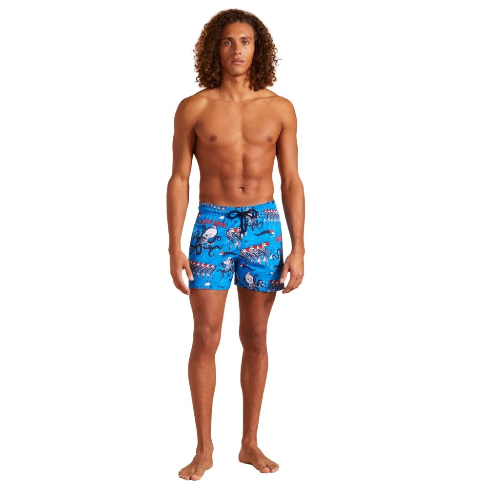 Vilebrequin Rode Stretch Zwemshorts voor Heren Blue Heren