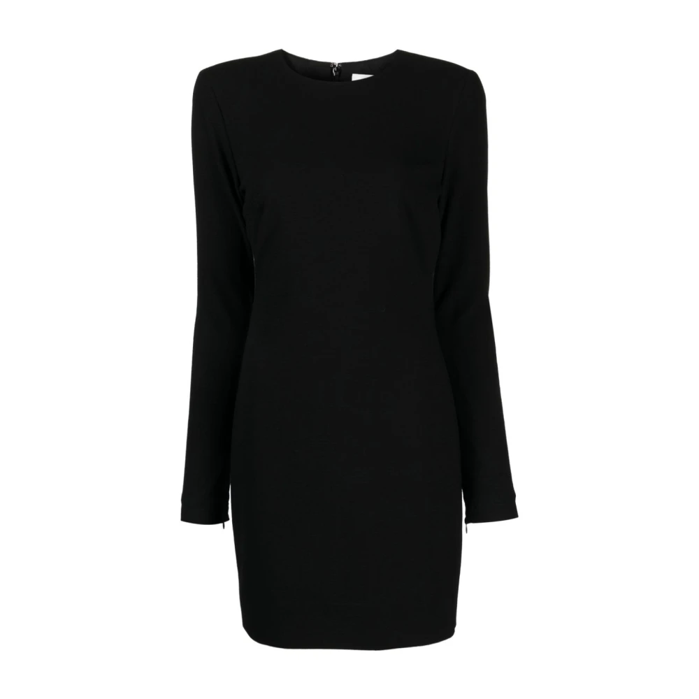 Victoria Beckham Svart Klänning i Ullblandning med Stretch-Design Black, Dam