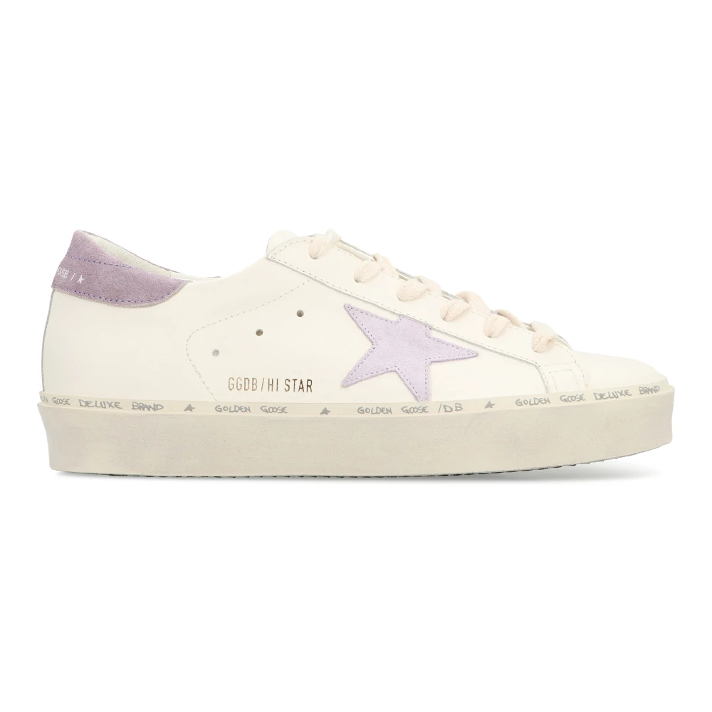 Golden Goose Hi Star Leather Platform Sneakers Dames Schoenen Wit