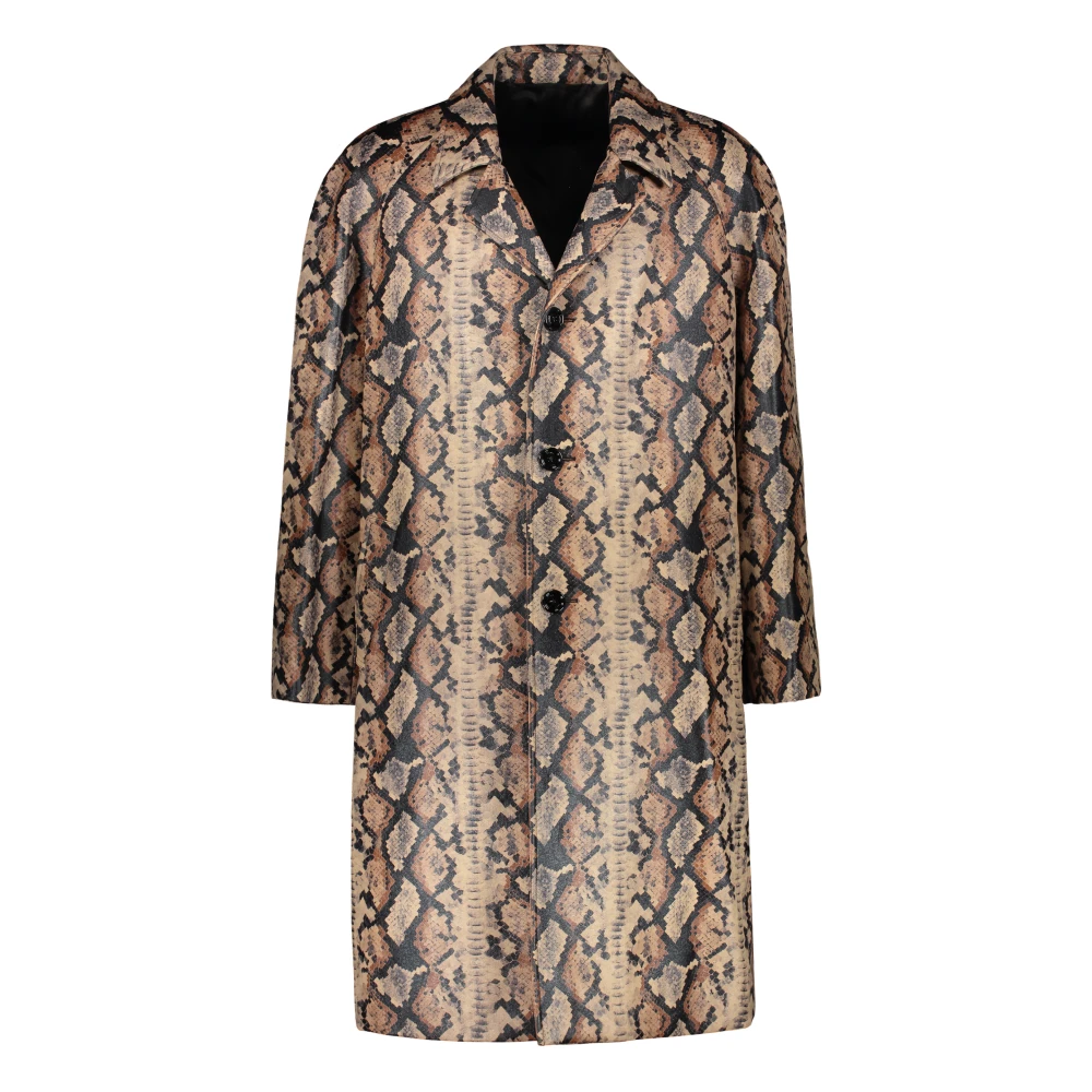 Celine Dierenprint Lange Jas Reverskraag Multicolor Heren
