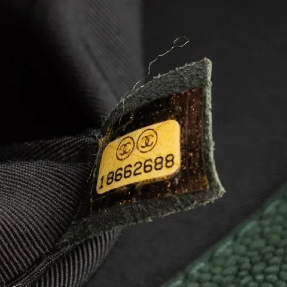 Chanel Vintage Pre-owned Leather chanel-bags Green Dames