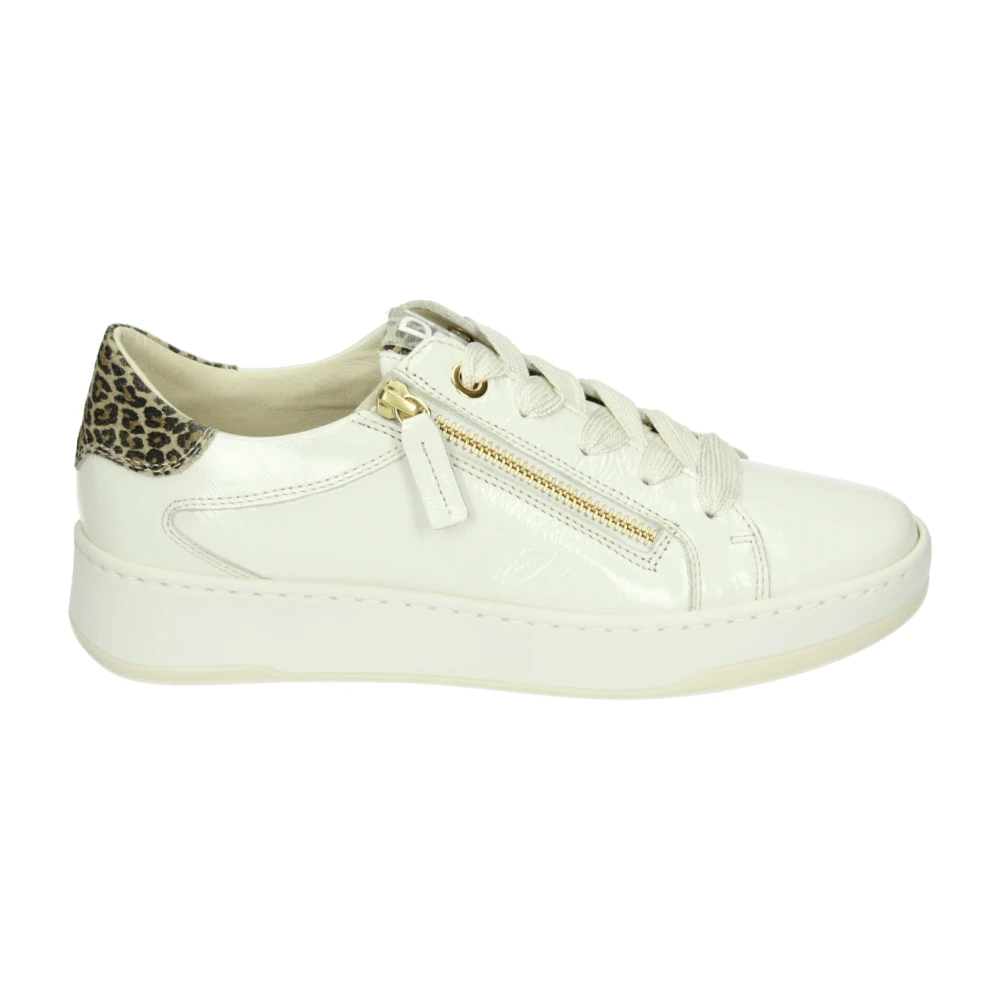 DL Sport Sportieve lage damessneakers leer Dames Schoenen Wit