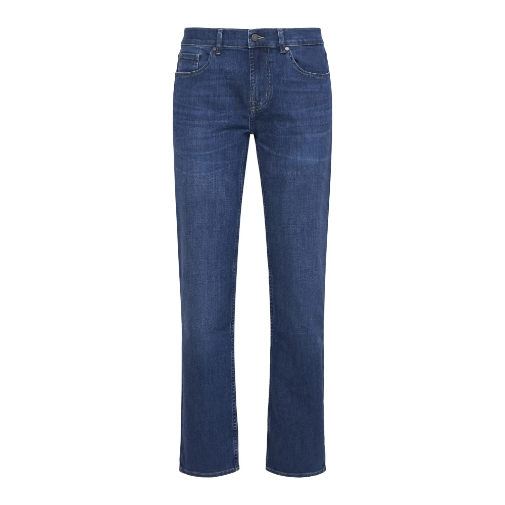 7 For All Mankind Blauwe Denim Jeans Blue Heren