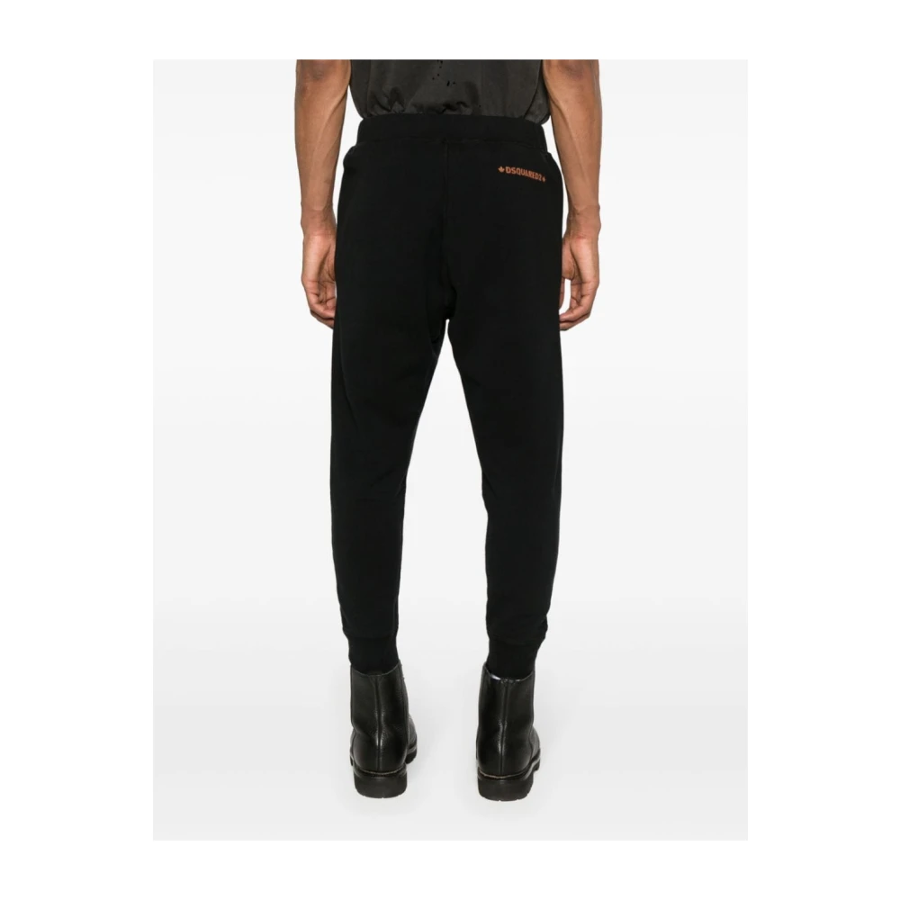 Dsquared2 Zwarte Relax Dan Broek Black Heren