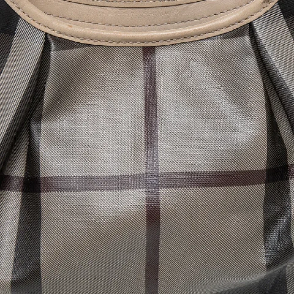 Burberry Vintage Pre-owned Leather handbags Beige Dames