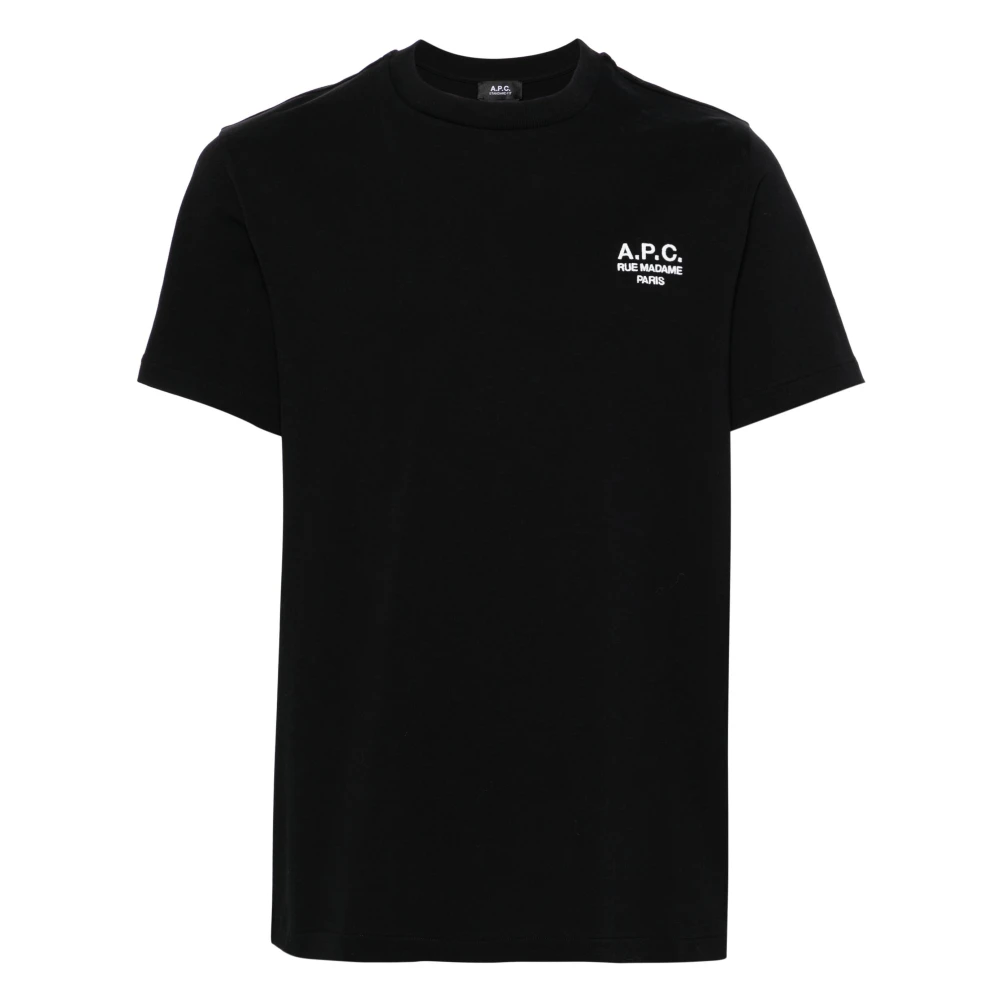 A.p.c. Men's Black Standard Rue Madame T-Shirt