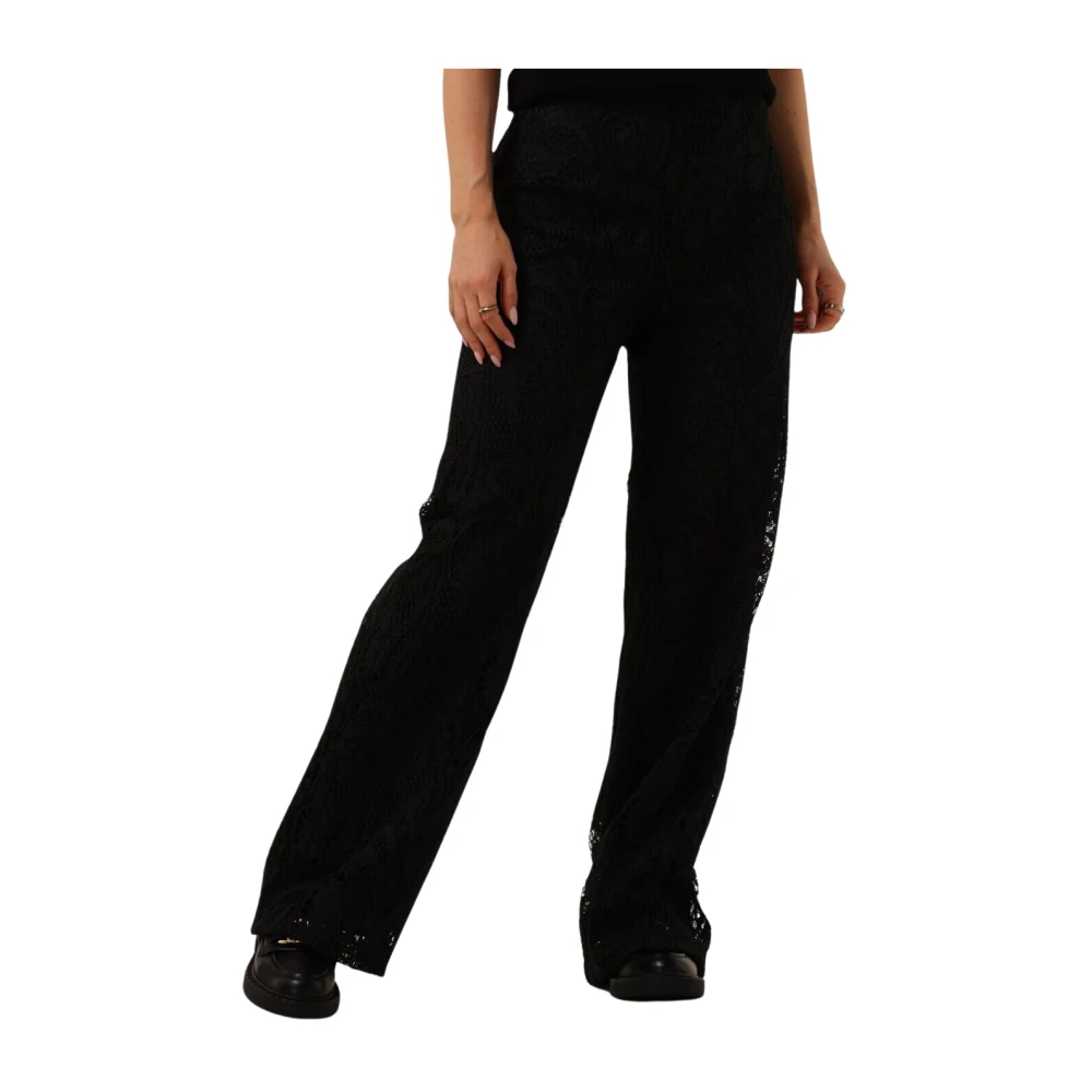 Twinset Zwarte Elegante Pantalon Black Dames