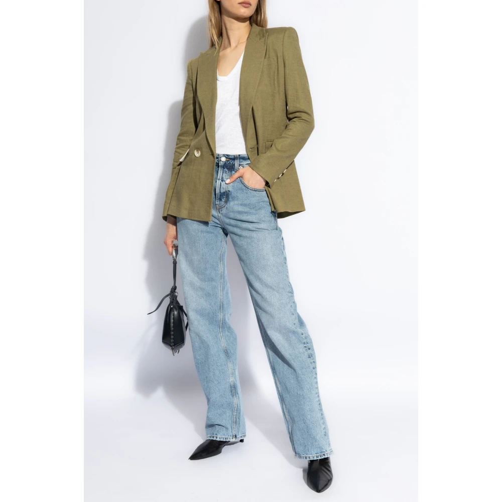 Diane Von Furstenberg Double-breasted blazer Green Dames