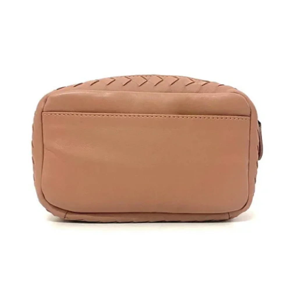 Bottega Veneta Vintage Pre-owned Leather pouches Beige Dames