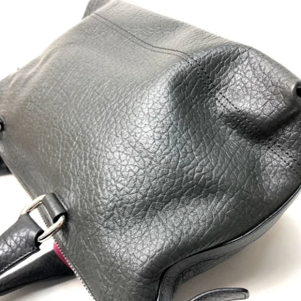 Coach Pre-owned Leather handbags Gray Dames