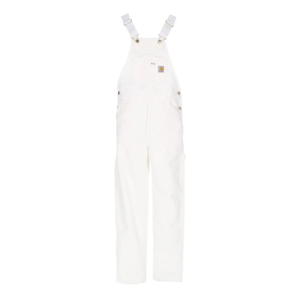 Carhartt Wip Canvas Bib Overall Dungarees White, Herr