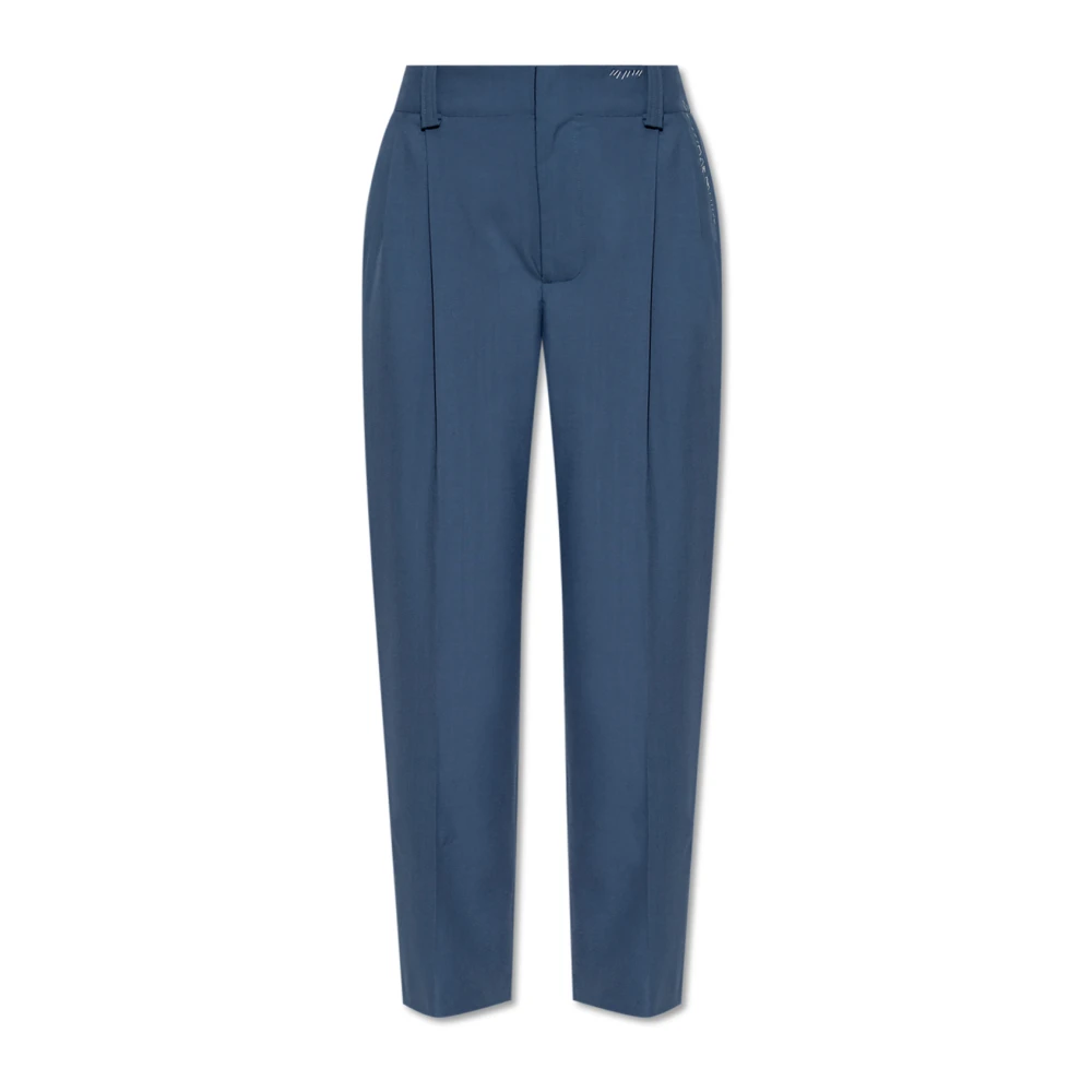 Marni Geplooide broek Blue Dames