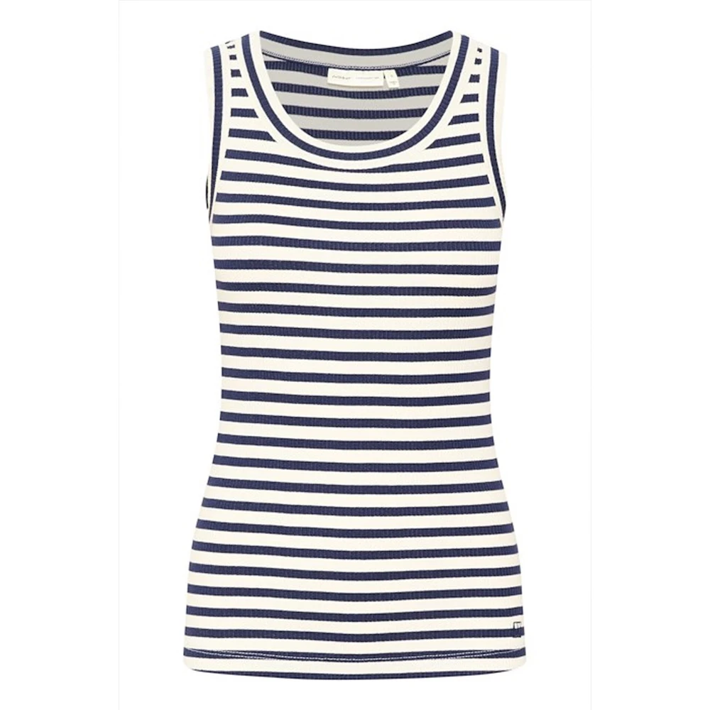 InWear Gestreepte Tanktop Blue Dames