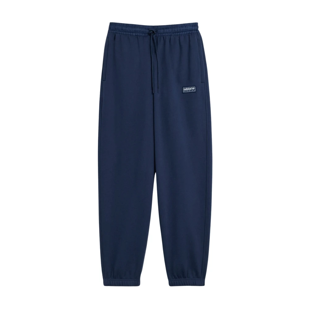 Adidas Men's Blue Sweatpants, S, Logo Motif Track Trousers