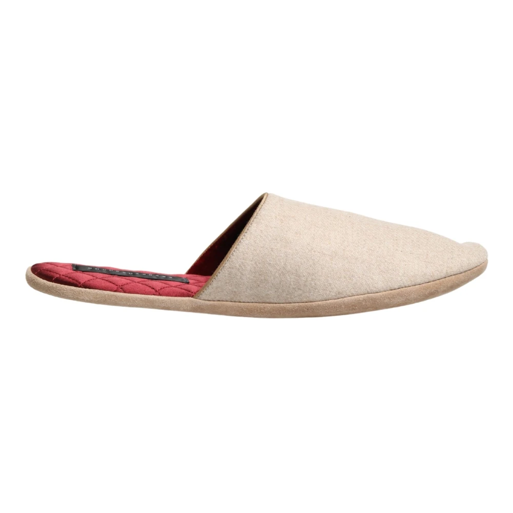 Dolce & Gabbana Men's Beige Slip-On Slippers - Slippers - 6 Uk - Shoes