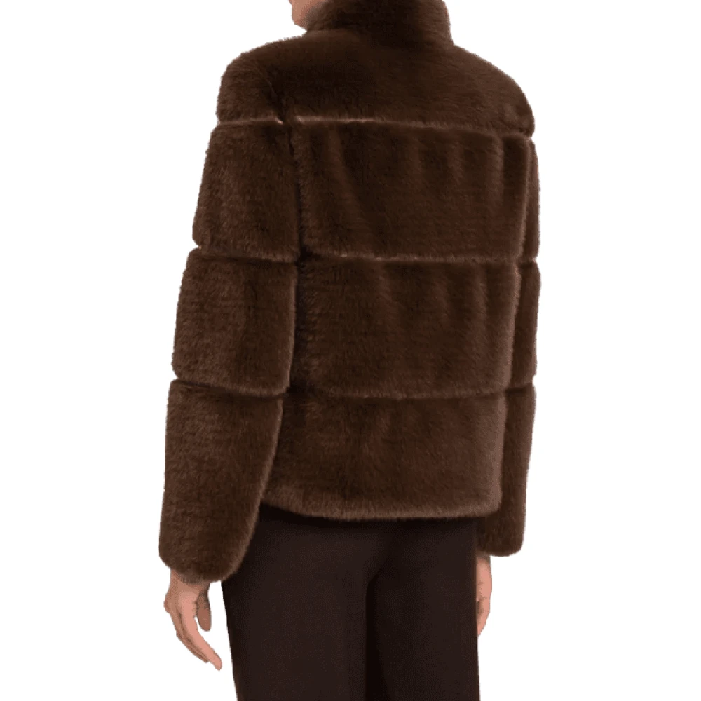 Twinset Chocolade Koffie Jas Brown Dames