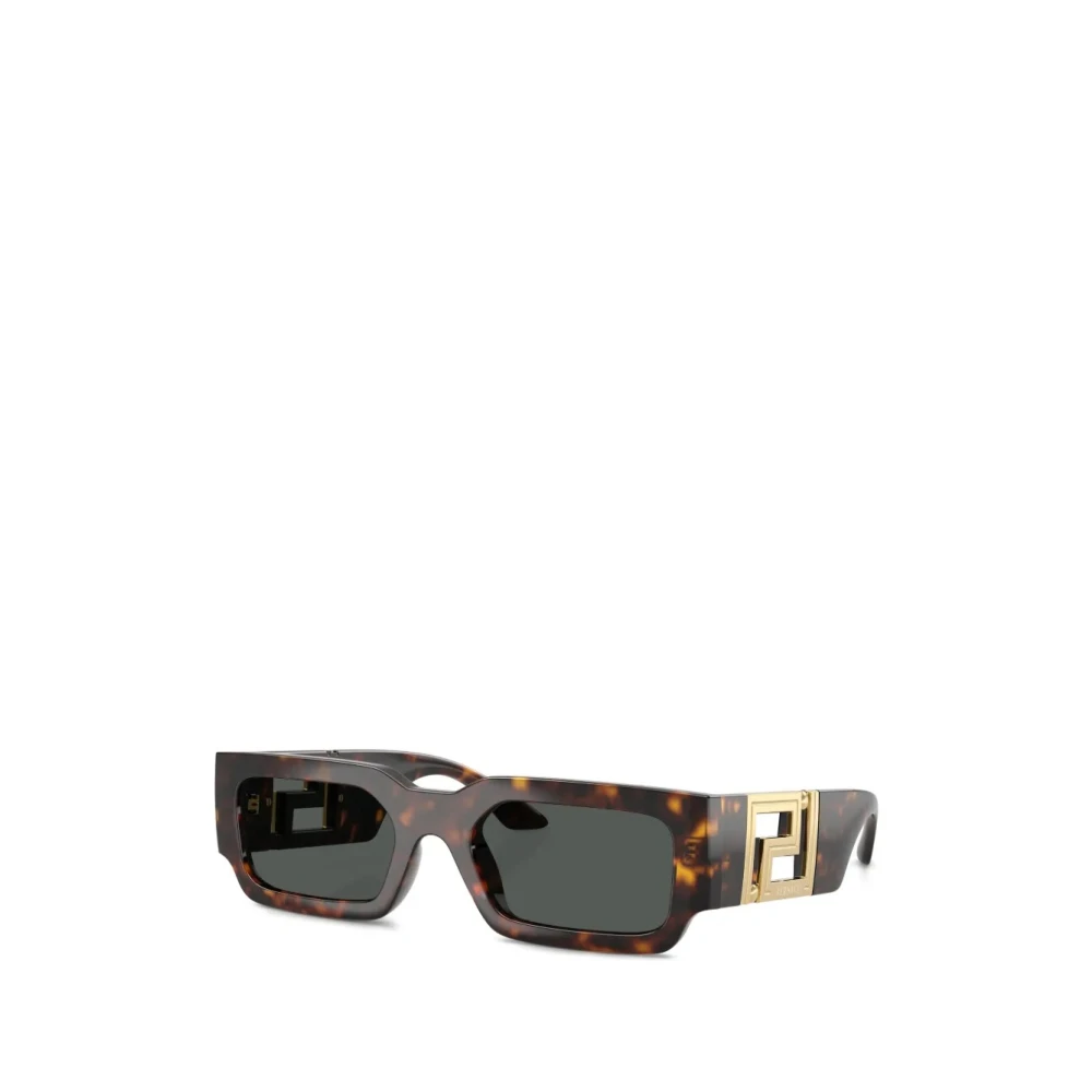 Versace Men's Brown Rectangular Sunglasses - Sunglasses - 54 Mm - Accessories