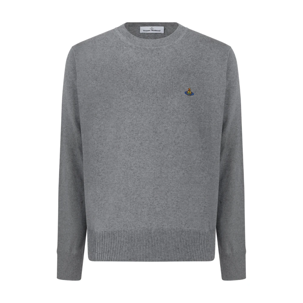 Vivienne Westwood Alex Round Neck Jumper - Male - Round-Neck Knitwear - Gray - M - Knitwear