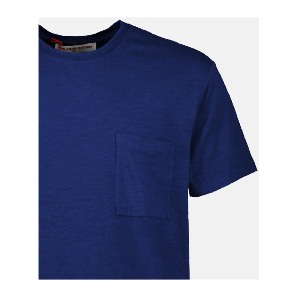 Orlebar Brown Klassieke Ronde Hals T-shirt Blue Heren