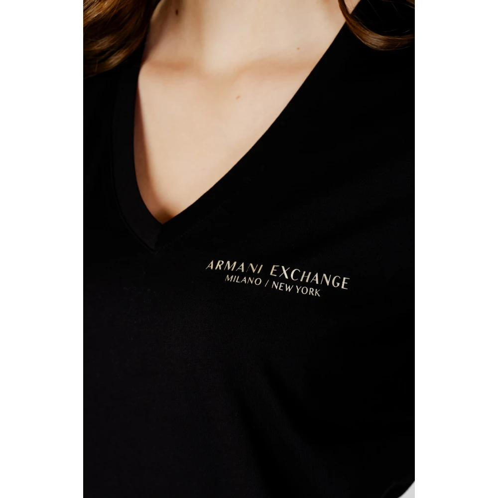 Armani Exchange Herfst Winter Dames T-Shirt Black Dames