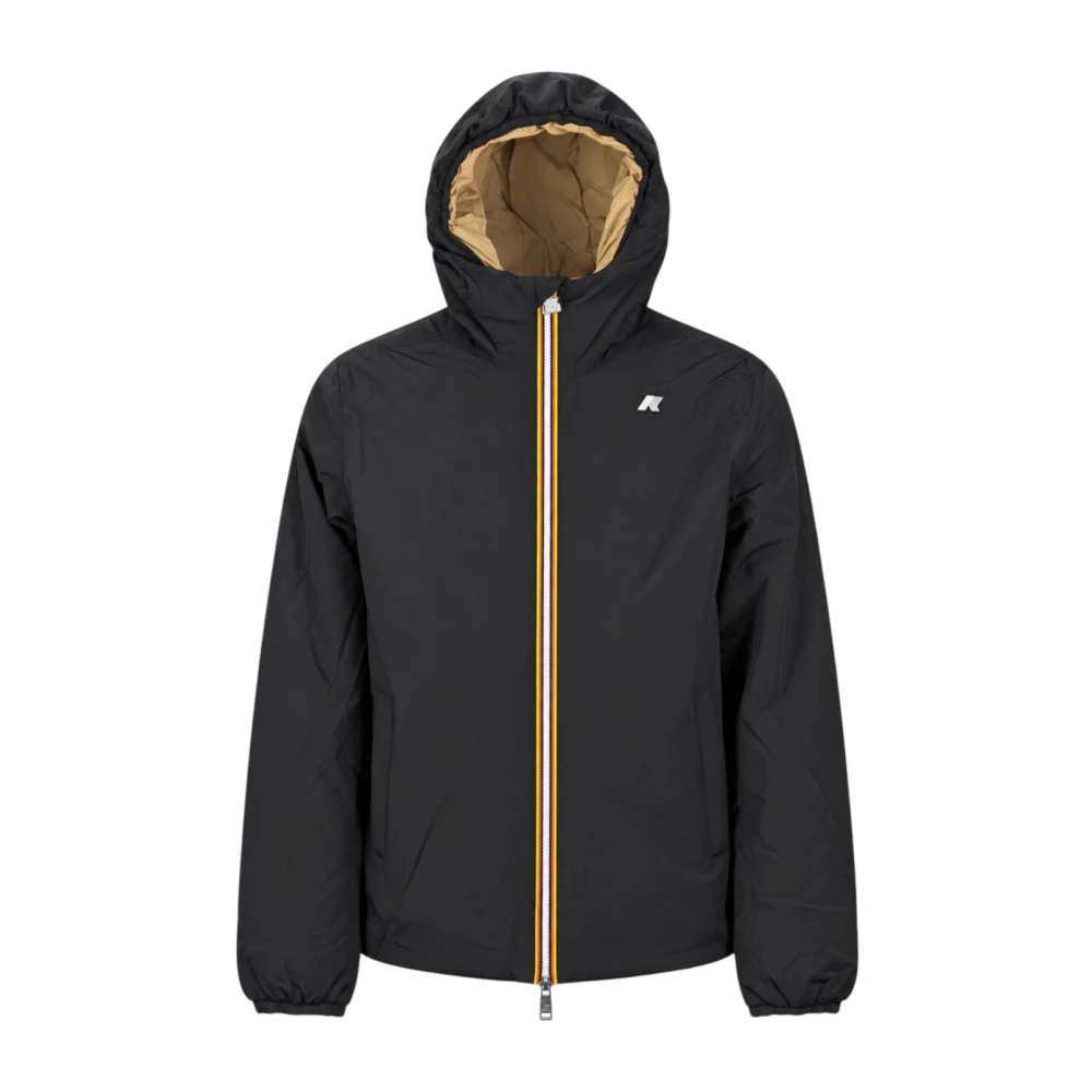 K-Way Jack St Warm Double - Male - Light Jackets - Black - S - Jackets