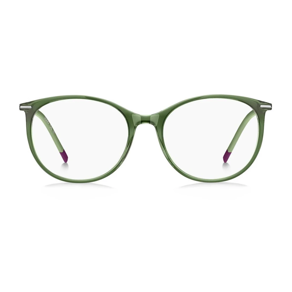 Hugo Boss Groene Acetaatframes met Wijzerplaat Green Dames