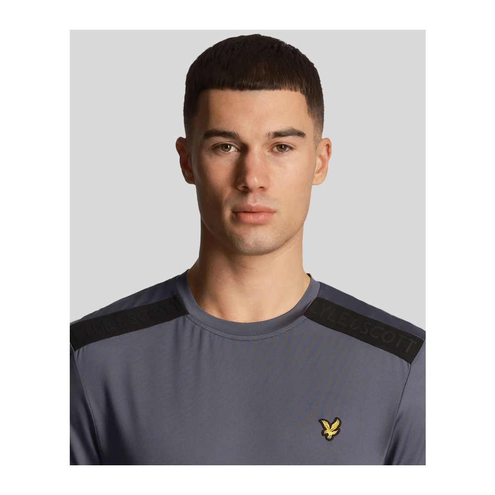 Lyle & Scott Merk Schouder T-shirt Blue Heren