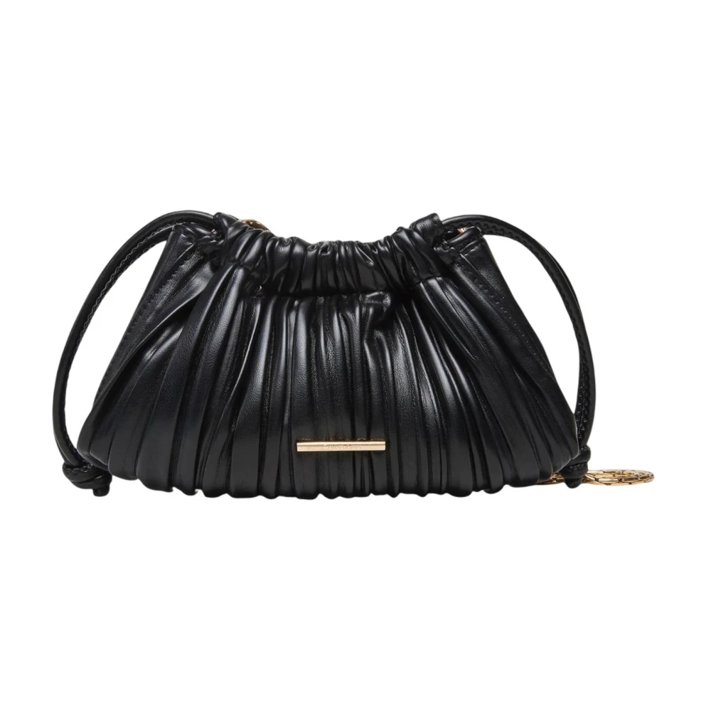 Calvin Klein Women's Black Plissé Mini Drawstring Bag