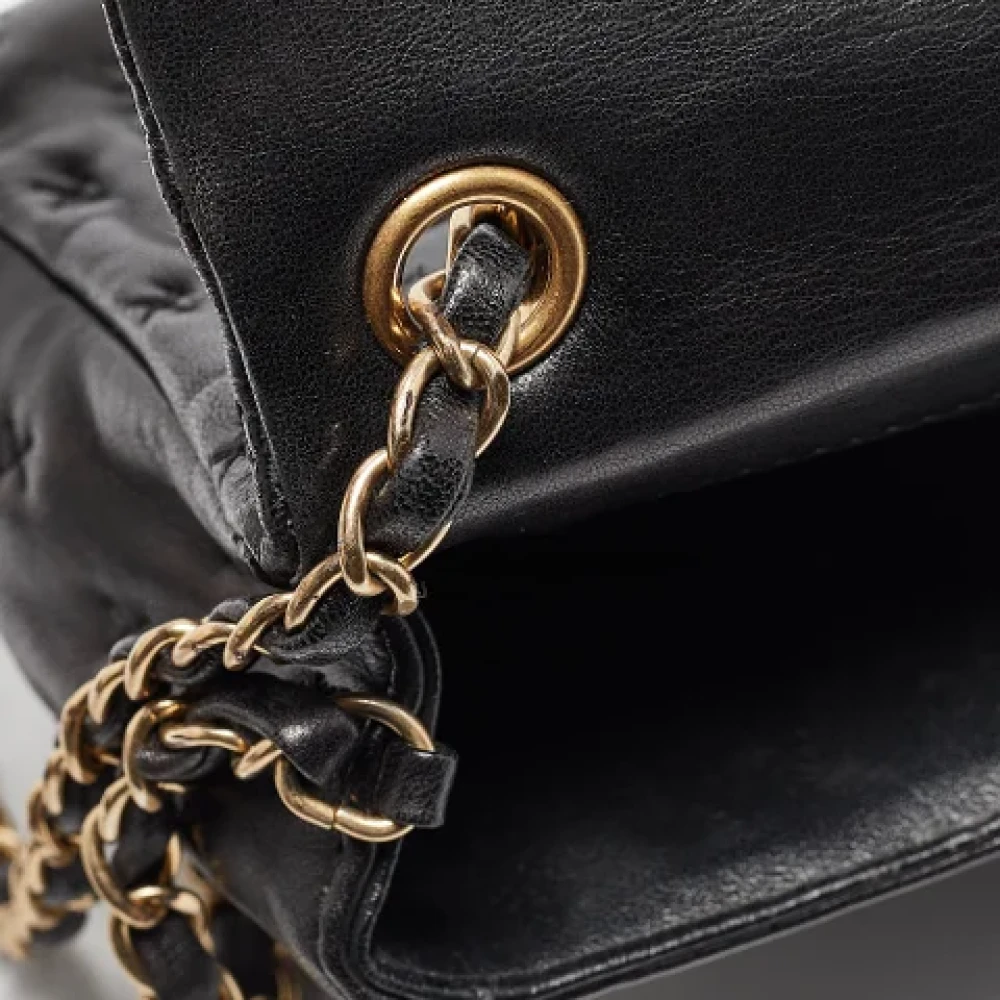Chanel Vintage Pre-owned Leather handbags Black Dames