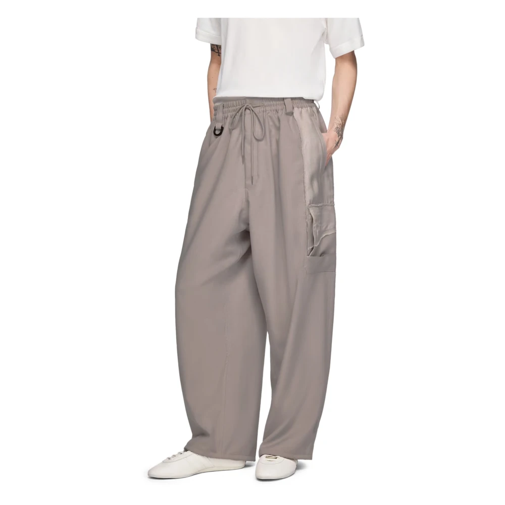 Y-3 Men's Gray Sport Uniform Straight Pants