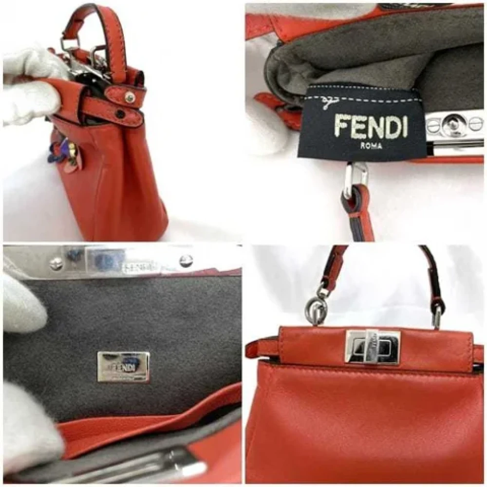 Fendi Vintage Pre-owned Leather fendi-bags Red Dames