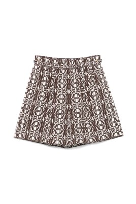 logo-print-elastic-waist-shorts