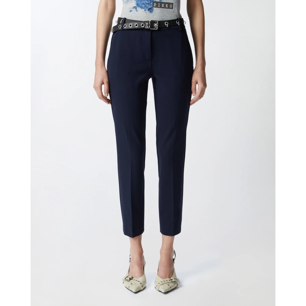 pinko Stijlvolle Bello Broek Blue Dames
