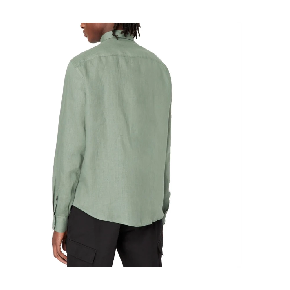 Armani Exchange Casual Shirts Green Heren