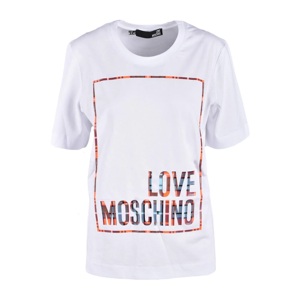 Love Moschino Witte T-shirt uit Collection White Dames