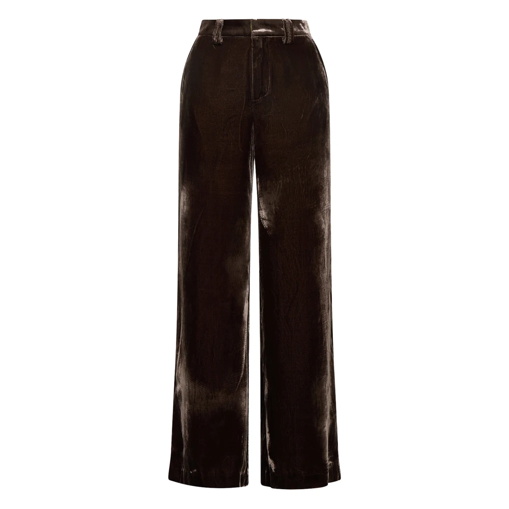 Maliparmi Donkerbruine Broek Brown Dames