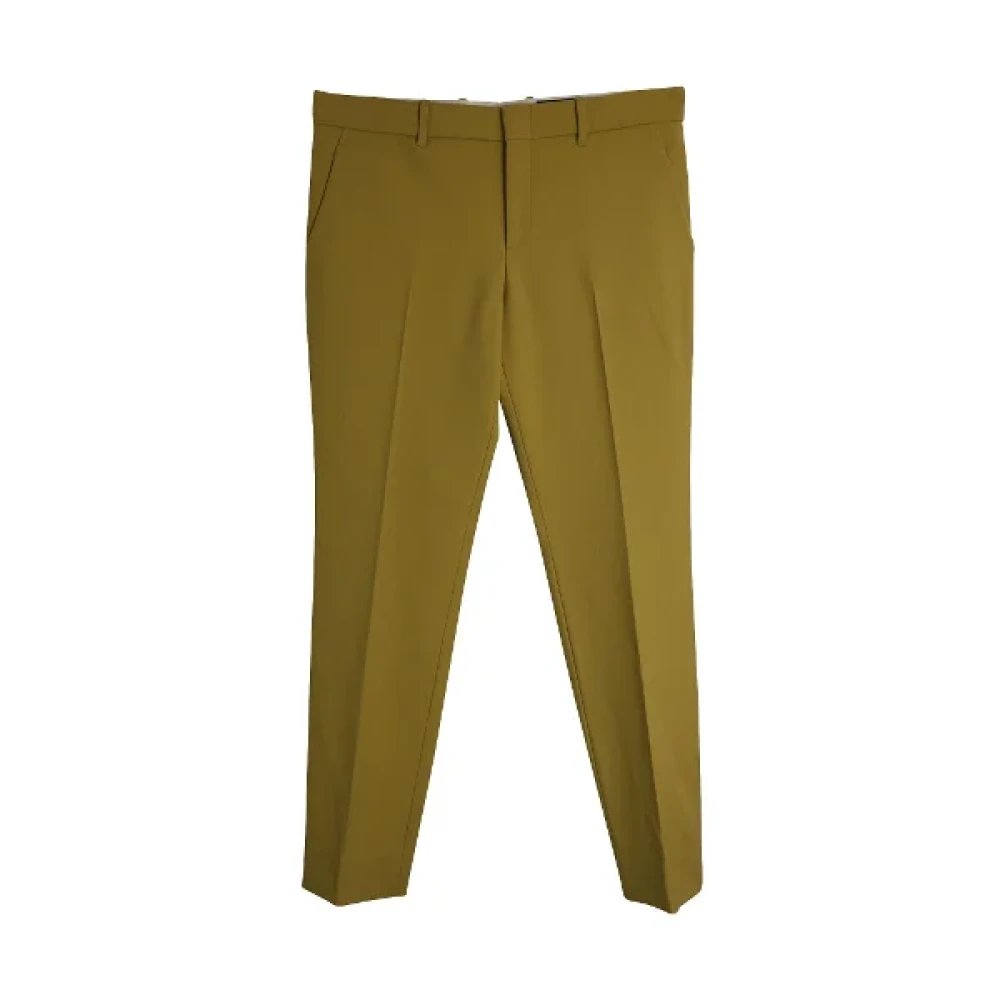 Gucci Vintage Pre-owned Wool bottoms Yellow Dames