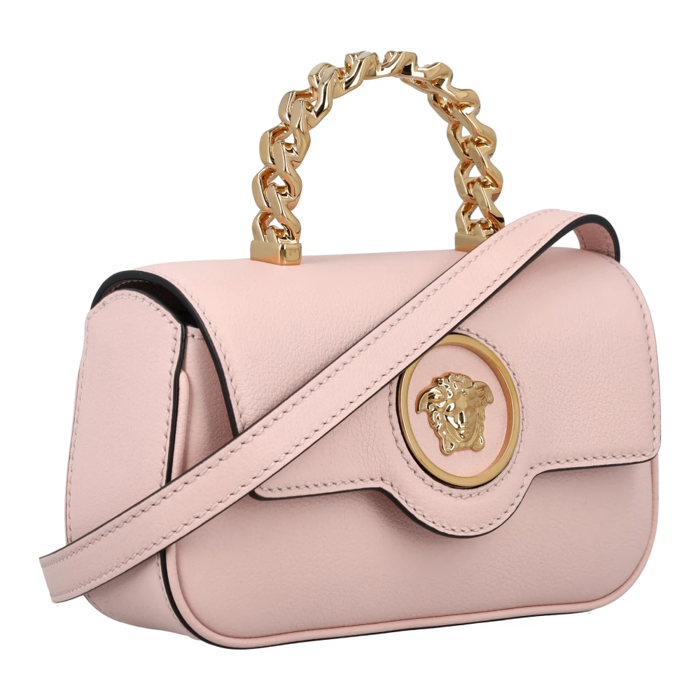Versace Stoffige Roze Mini Top Handtas Pink Dames