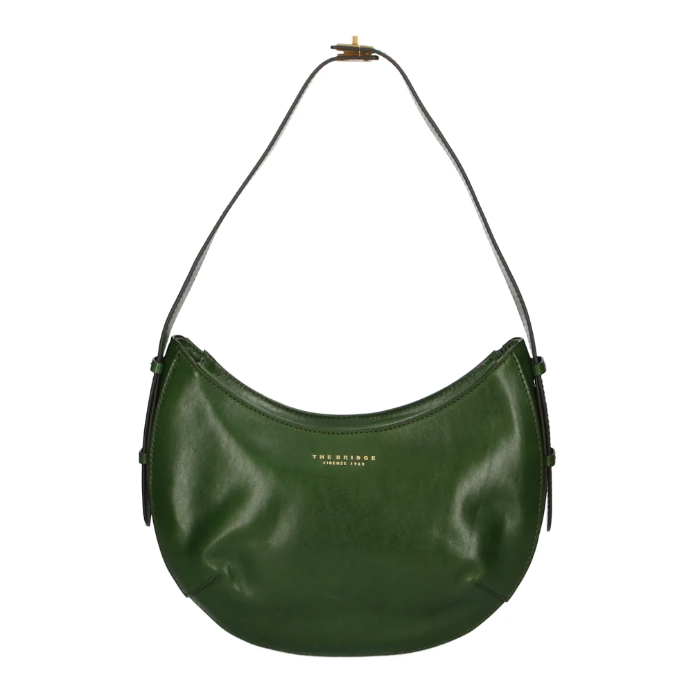 The Bridge Groene Leren Tas Elegant Ontwerp Green Dames