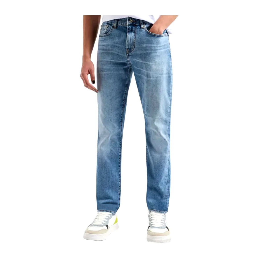 Emporio Armani Slim Lichtblauwe Jeans Blue Heren