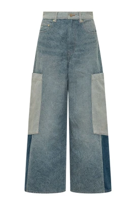 Angi Patchwork Cargo Jeans