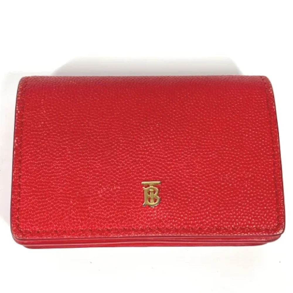 Burberry Vintage Pre-owned Leather wallets Red Dames