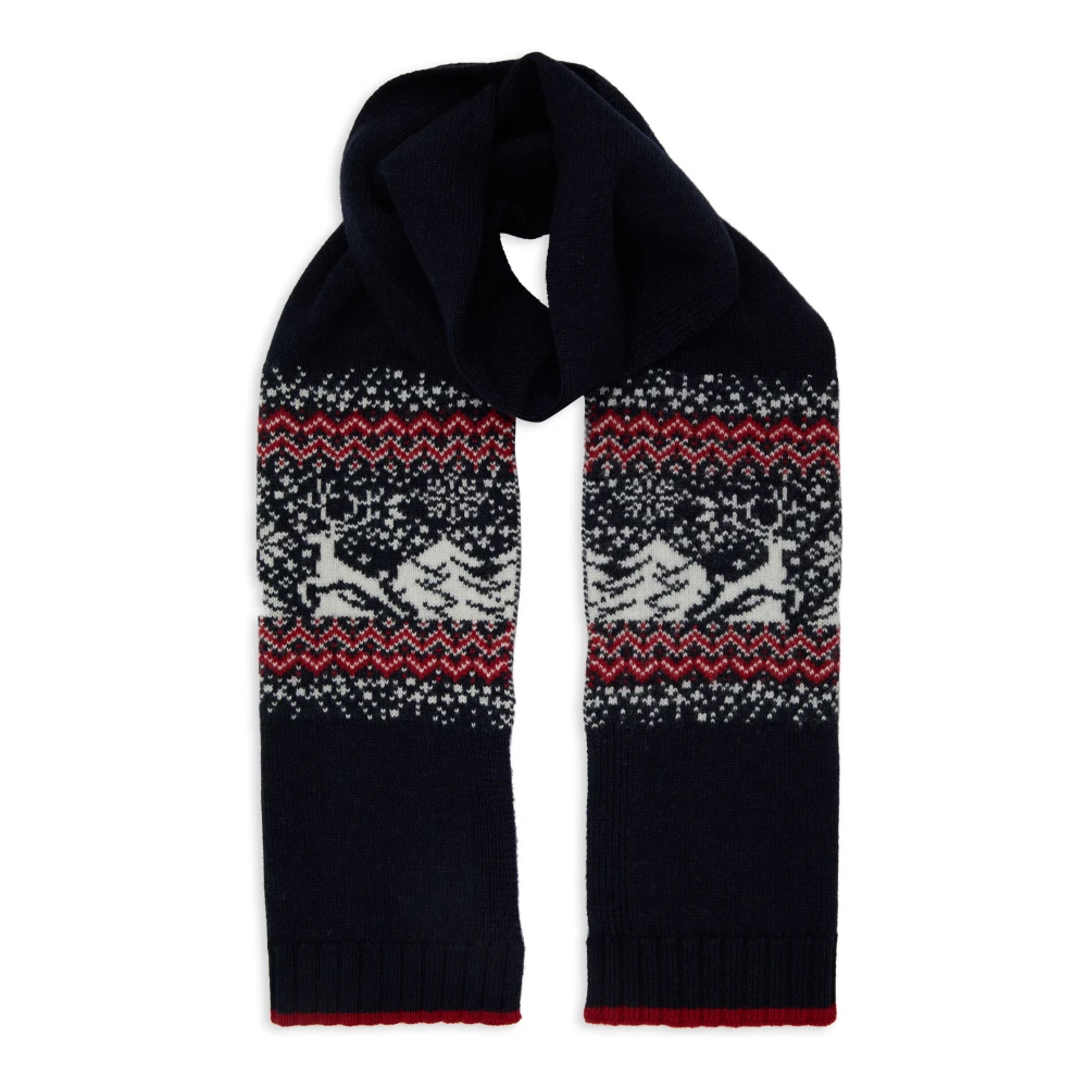 Gallo Kerstmotief blauwe sjaal Italiaanse stijl Multicolor Unisex