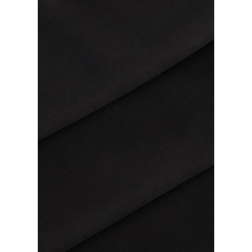 Notre-v Elegante Zwarte Midi Jurk Black Dames