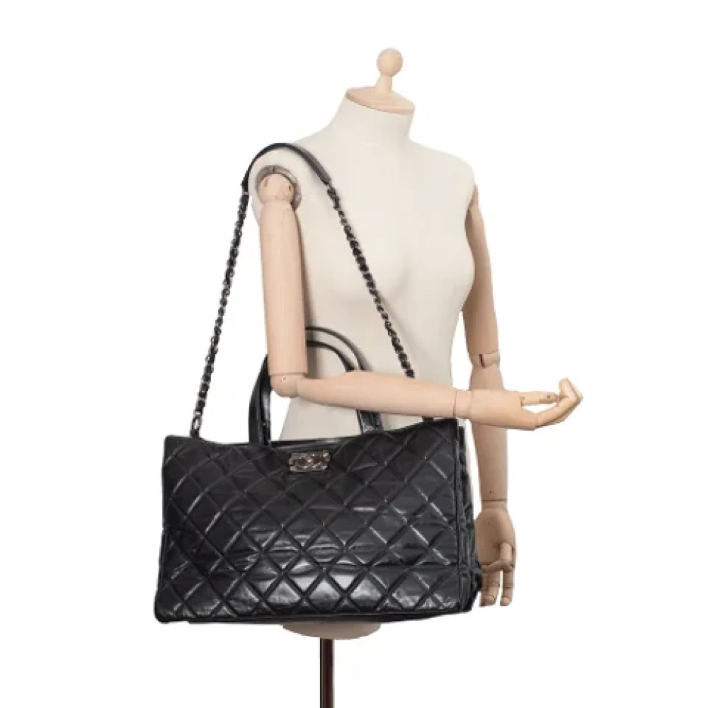Chanel Vintage Pre-owned Leather chanel-bags Black Dames