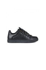 Luxury sneakers for men - Fossil gray Balenciaga Arena sneakers in leather