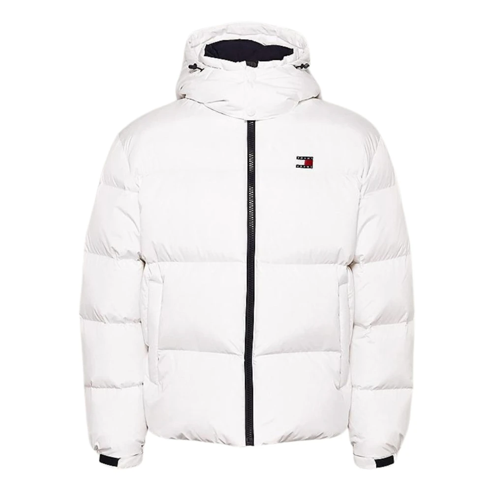 Tommy Jeans Polyester Jas Heren Herfst Winter Collectie White Heren
