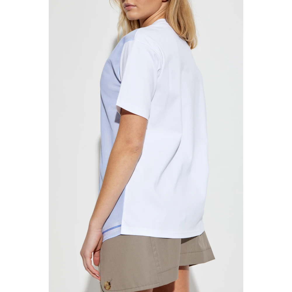Moschino T-shirt met logo Blue Dames