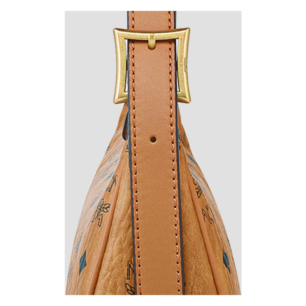 MCM Aren schoudertas in Visetos Brown Dames